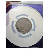 1866 Three Cent Nickel NGC Genuine