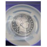 Antique 1911 Barber Quarter NGC Genuine