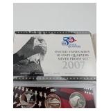 2007 United States Mint 50 State Quarters Silver Proof Set