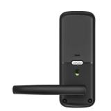 $214 Lockly  Matte Black Lever Wi-Fi Smart Lock Biometric Fingerprint Keypad