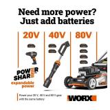 $130 WORX  20-Volt Cordless 1/2" Drill and 1/4" Impact Driver Combo Kit