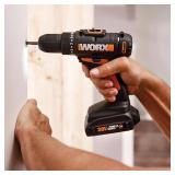 $130 WORX  20-Volt Cordless 1/2" Drill and 1/4" Impact Driver Combo Kit