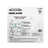 2 PACK Performax  Direct Wire 9V Battery Backup Photoelectric Smoke Detector