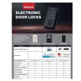 $129 Kwikset SmartCode 917 Satin Nickel Keypad Electronic Single-Cylinder Tustin Door Handle Featuring SmartKey Security