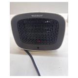 Small Space Heater with Magnetic Remote, White - 1200W PTC Fast Heating, Overheat and Tip-Over Protection, for Bedroom Office Desk Use