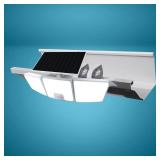 4 PACK Patriot Lighting  Solar-Powered Tri-Head 120  Motion Sensing LED White 1000 Lumen Outdoor Security Flood Light
