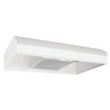 $145 Broan  30" White 4-Way Convertible Under-Cabinet Range Hood