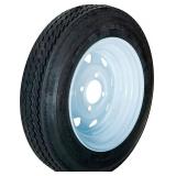 Hi-Run Hi-run Boat Trailer Tire 4.80-12 4pr Su02 and 12x4 4-4 White (8spk)