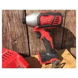 MILWAUKEE 2656-20 Cordless 18B 1/4" Hex Impact Driver/Charger