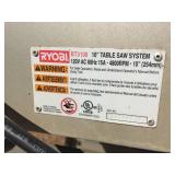 RYOBI BT3100 10" Table Saw System - With Fence - Sounds Good