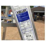 (2) KELLER 6 Ft Aluminum Step Ladders - 250 Lb - Appear Good!