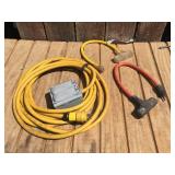 (3) Heavy 12/3 Extension Cords - 3 Plug Adapters