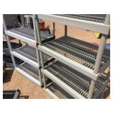 (4) Plastic Shelf Units - Appear Decent - Minor Condition - Disassembled For Pickup