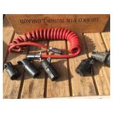 Trailer Light Adapters - 6 Pin Round - Flat 4 - 7 Pin