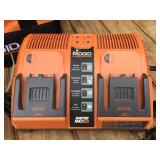 (2) RIDGID Battery Chargers + Tool Bag