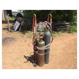 OXY-ACETYLENE Welding/Cutting Tanks - Gauges - Torch - Cart
