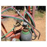 OXY-ACETYLENE Welding/Cutting Tanks - Gauges - Torch - Cart