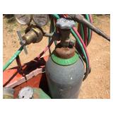 OXY-ACETYLENE Welding/Cutting Tanks - Gauges - Torch - Cart