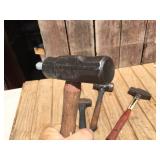 (4) Sledgehammers Including Neat Older Collins USM 3 Lb