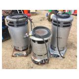 3 Propane Heaters