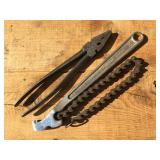 (2) DIAMALLOY - SB510 Fence Pliers + CW12 Chain Wrench