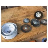 Group Hole Saws + Wire Wheel/Brushes