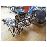 2 Ozark Trail Folding Outdoor Chairs with Footrests