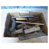 Flat of Assorted Cement Tools