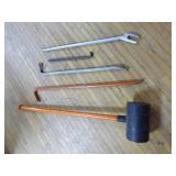 Pry Bars and Mallet