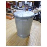 Galvanized Trash Can