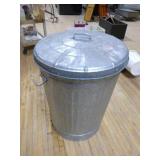 Galvanized Trash Can