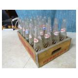 Vintage Pepsi Pop Crate with Bottles
