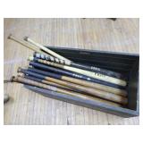 Box of Wooden Baseball Bats