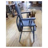 Vintage High Chair and Rocking Horse