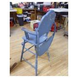 Vintage High Chair and Rocking Horse