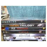 Tower Cabinet with DVDs and VHS Tapes