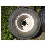 Dump Trailer Frame with 3 Tires