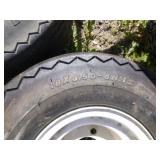 Dump Trailer Frame with 3 Tires