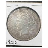 1926 US PEACE SILVER DOLLAR
