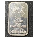1 TROY OZ .999 FINE SILVER SILVERTOWNE BAR