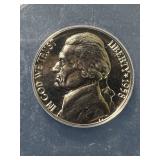 1958 US PROOF JEFFERSON NICKEL ANACS PF66
