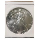 1992 AMERICAN SILVER EAGLE NGC MS69