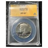 1976-S US PROOF KENNEDY HALF DOLLAR ANACS PF67