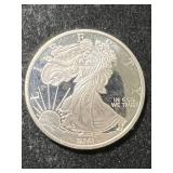 1 TROY OZ .999 FINE SILVER AMERICAN EAGLE ROUND