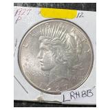 1927 US PEACE SILVER DOLLAR