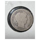 1915 US BARBER DIME