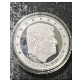 1 TROY OZ .999 FINE SILVER YANKEE STACKING ROUND IN AIRTITE