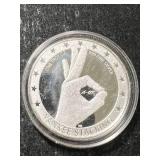 1 TROY OZ .999 FINE SILVER YANKEE STACKING ROUND IN AIRTITE