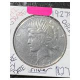 1927-S US PEACE SILVER DOLLAR