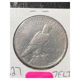 1927-S US PEACE SILVER DOLLAR